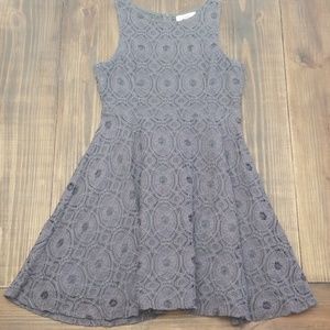 Altar'd State Grey Lace Dress Medium